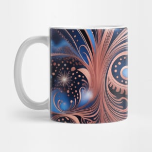 Other Worldly Designs- nebulas, stars, galaxies, planets with feathers Mug